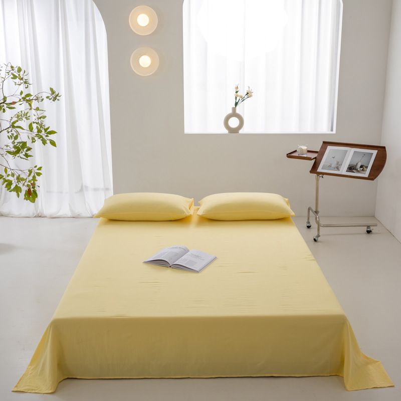 Lenzuolo singolo in cotone lavato, tinta unita, trapunta di lusso, pezzo unico_voghion.com