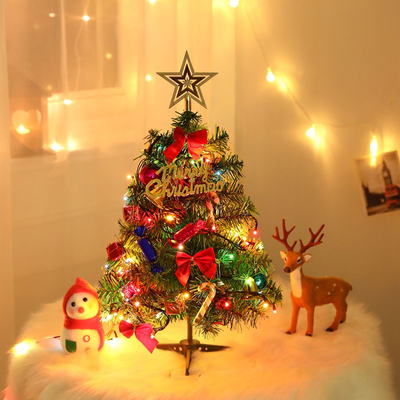 30/60cm Mini Christmas Tree PVC Small Tree Decor Office Party Holiday Decoration Christmas Trees Festive & Party Supplies_voghion.com