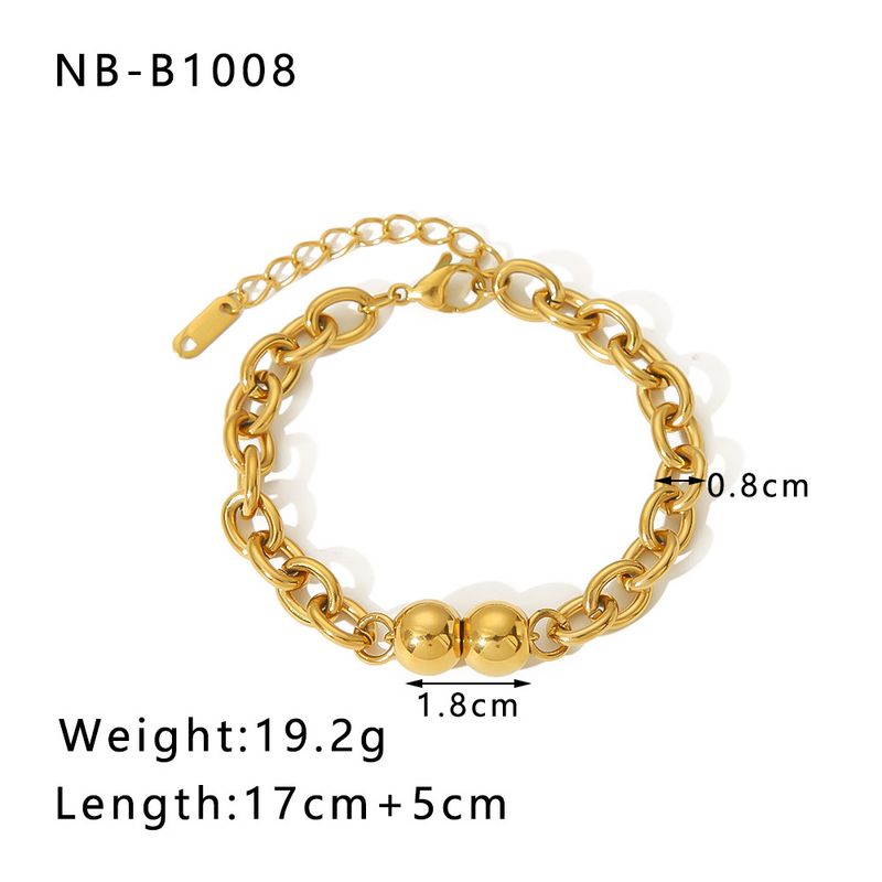 Ins Style Edelstahl Kubanisches Armband Vakuum Galvanisiertes Gold Nischendesign Mode Vielseitiger Titanstahlschmuck Für_voghion.com