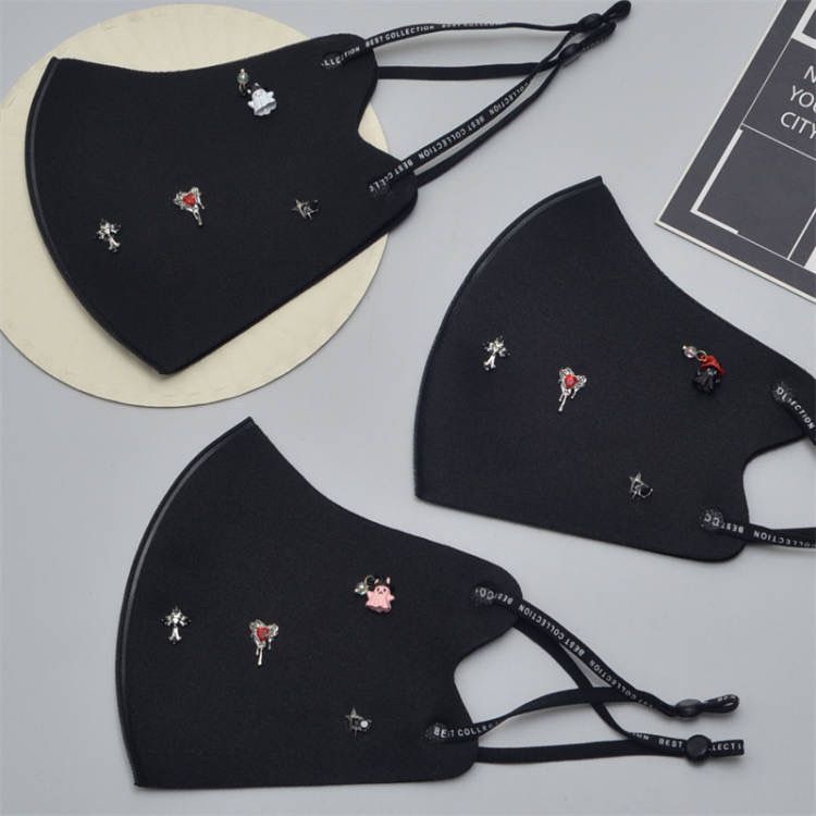 Cute Ice Silk Mask, Four-season Three-dimensional Adjustable Water Washing, Sun Protection, Dust Protection And Warm Mask_voghion.com
