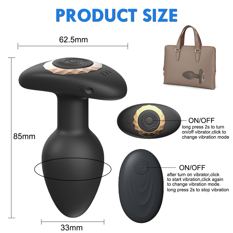 Anal Butt Plug Bezprzewodowy Masażer Prostaty Dorosłych Gejów Produkt Masaż Analny Wibrujący Mały Anal Plug Seks T_voghion.com