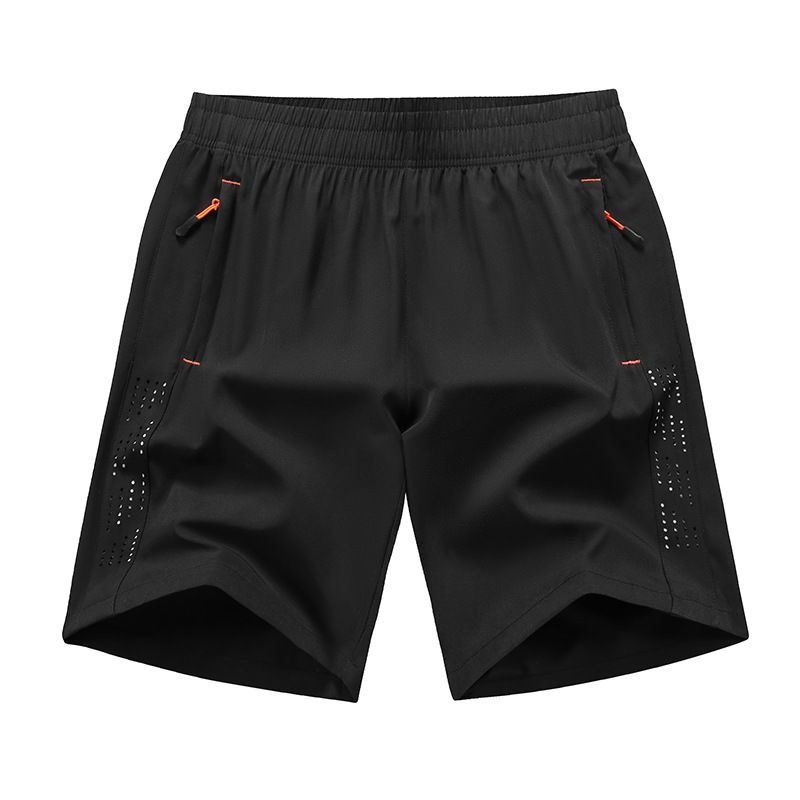 Ice Silk Cropped Pants In Summer, Thin Casual Quick Drying Pants, Loose Fit Sports And Fitness Running Shorts For Men_voghion.com