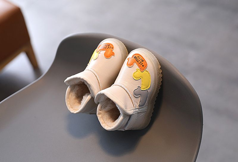 Leuchtende Kinderschuhe im Alter von 1-6 bis 3 Jahren, Schneestiefel für Jungen, Plüsch- und dicke Baumwollschuhe für Mädchen, Trend zu Baby-Wanderschuhen_voghion.com