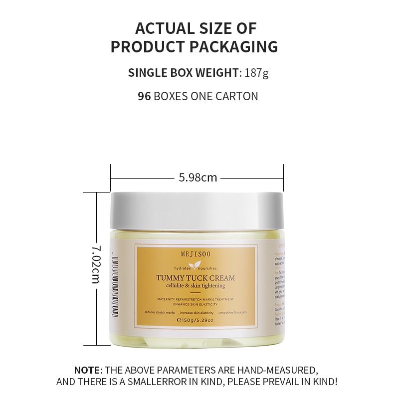 Crème abdominale Maternity Care, crème réparatrice abdominale hydratante et adoucissante, 150 g_voghion.com