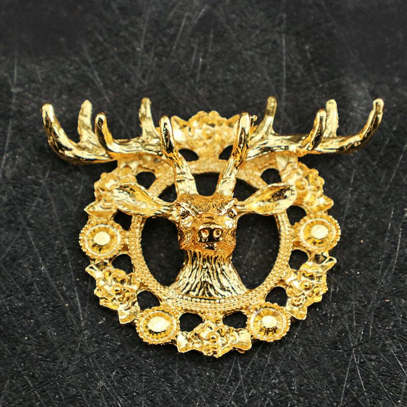 Hjortedekorasjon Golden Elk håndverk Nordisk lys luksusstil med bildekorasjon skrivebordsdekorasjon mini hjort_voghion.com