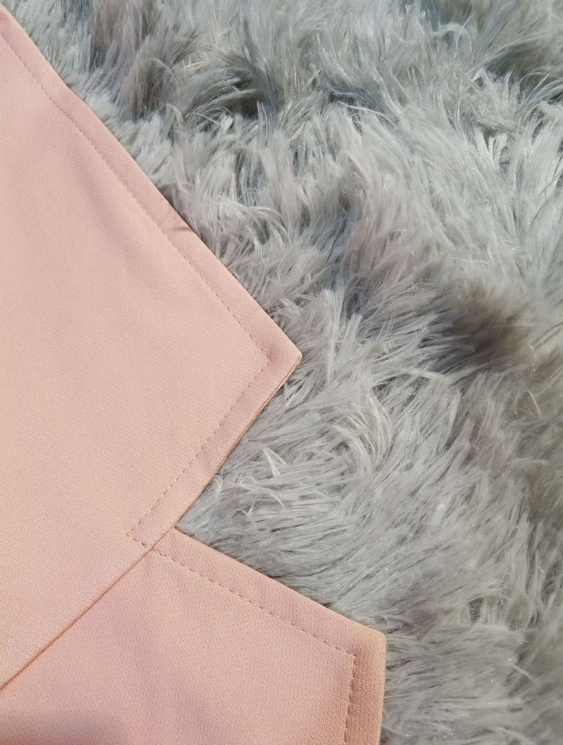 Women's temperament long lapel folds with belt dress European and American style coat_voghion.com