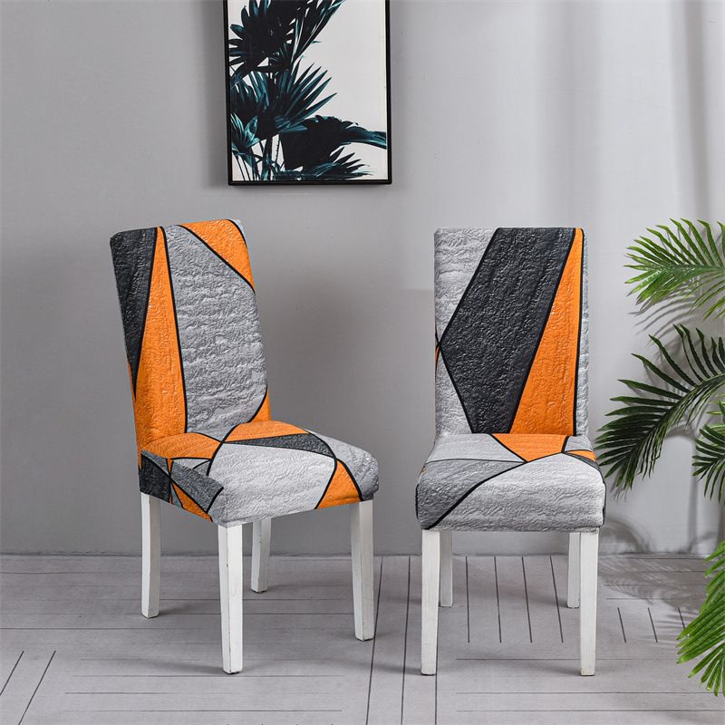 Coprisedie quadrati elasticizzati moderni – antiscivolo, antipolvere ed eleganti, adatti universalmente per casa e ufficio (set da 4)_voghion.com