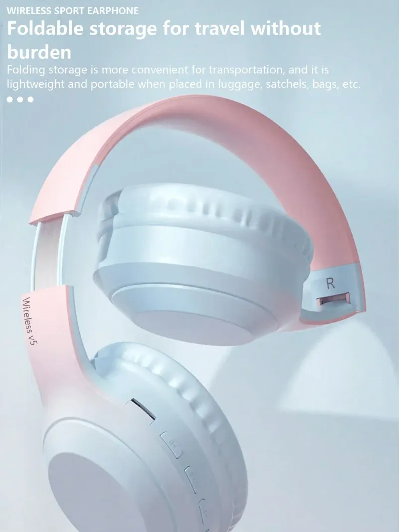 High Fidelity High-resolution Stereoscopic Surround Sound Wireless Bluetooth 5.3 Head Mounted Noise Cancelling Gaming Earphones_voghion.com