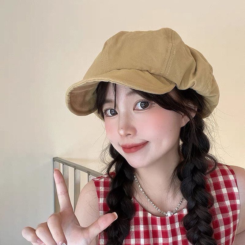 Clouds Large Brim, Beret, Fall And Winter Women's Clothing, Korean Version, Versatile, Show Face Small, Large Plate,_voghion.com