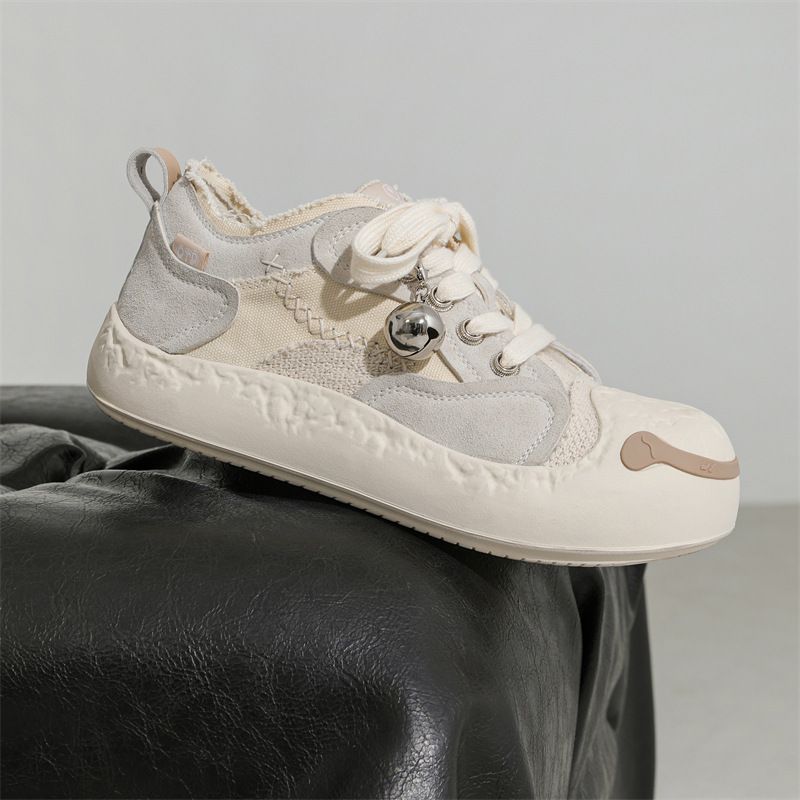 2025 Nuove scarpe divertenti con testa grande e suola spessa in tela con aumento di altezza per coppie, serie Open Mouth Smile_voghion.com