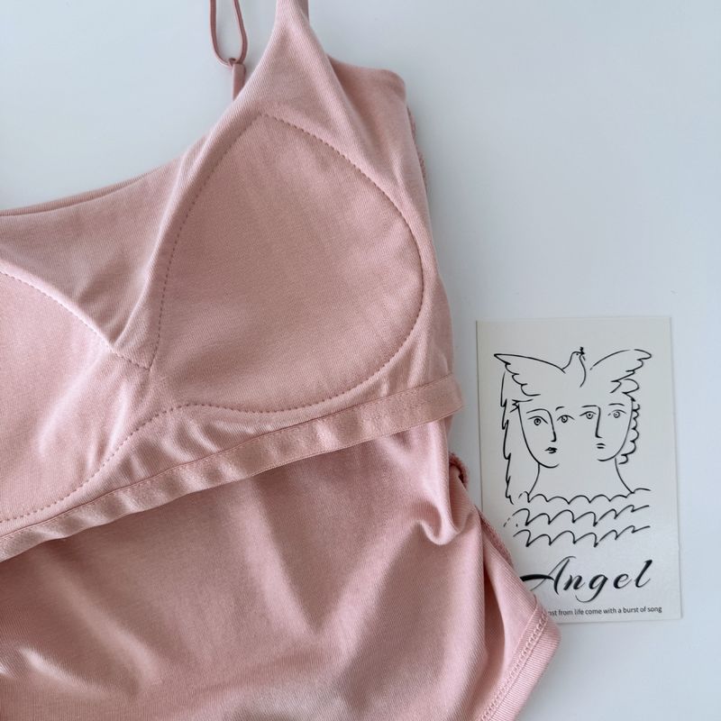 Puro desiderio, ragazza piccante, canotta, reggiseno senza spalline, coppa fissa da donna, pezzo unico, gilet di base esterno, intimo, petto_voghion.com