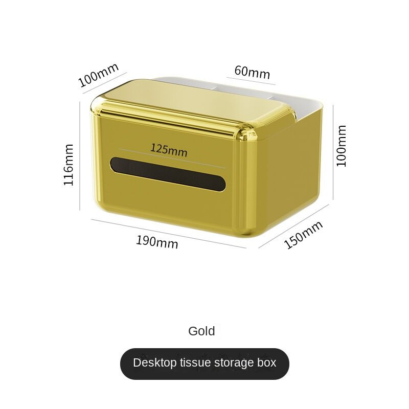 Cajón de pañuelos de escritorio, soporte para servilletas de papel, caja de almacenamiento para control remoto, soporte para pañuelos multifuncional_voghion.com