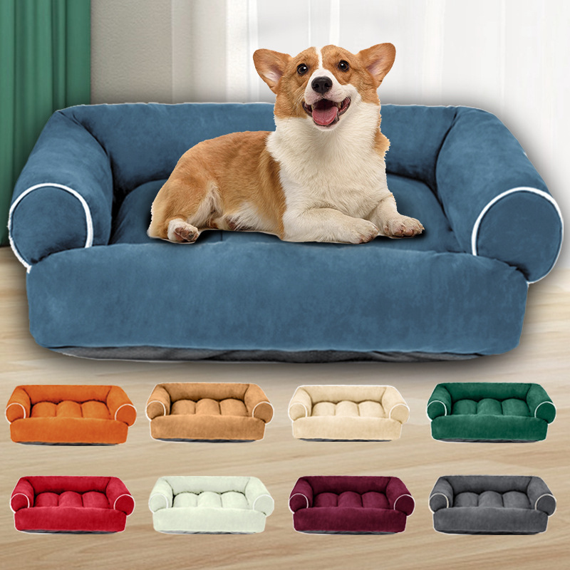 Neu Deer Haut Samt Sofa Herbst Und Winter Tiefen Schlaf Hund Haus Haustier Nest_voghion.com
