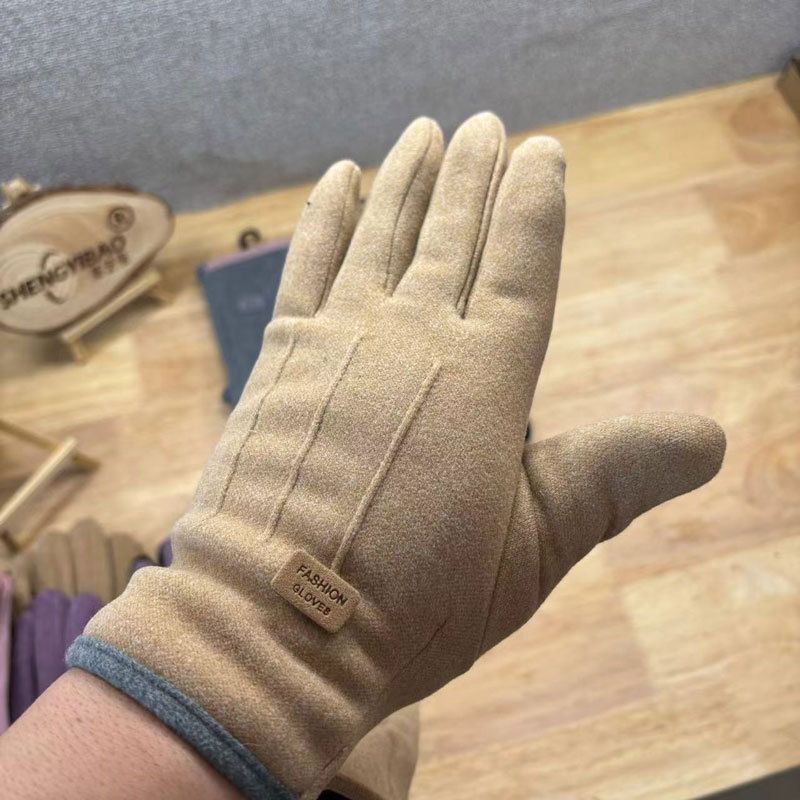 Guanti termici in velluto caldi per donna, invernali, da ciclismo, da guida, sportivi, foderati in pile, touchscreen, antiscivolo, 2025_voghion.com