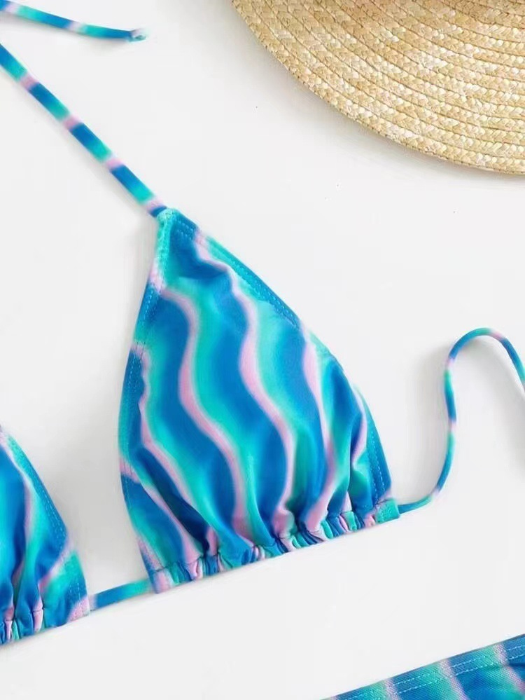 Sexy Bikini dreiteiliges Set Bikini-Mesh-Badeanzug_voghion.com