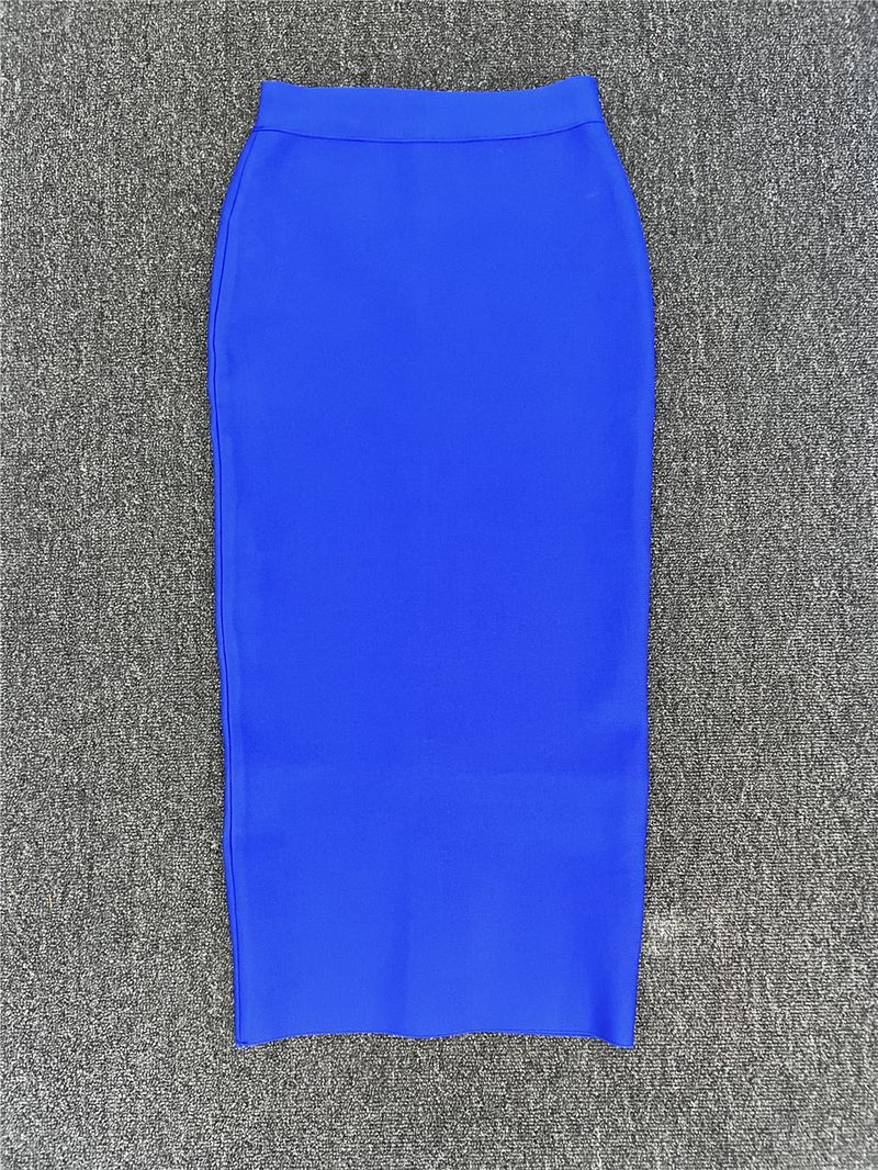 Ζεστές πωλήσεις 13 χρωμάτων 78cm ελαστική φούστα με επίδεσμο γυναικεία κομψή ψηλή μέση Midi Calf Long Pencil φούστες γραφείου κυρίες επίσημο πάρτι_voghion.com