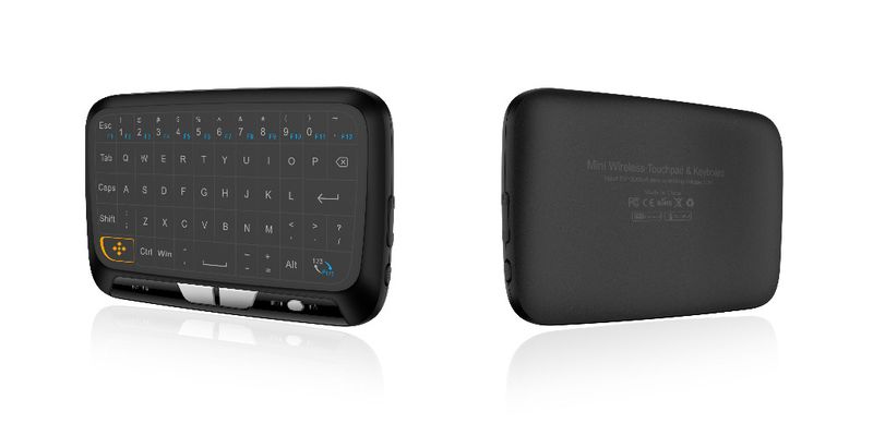 Teclado Touchpad sem fio H18+ Mini - Teclado Full-Touch ultrafino 2.4G com bateria recarregável e gestos multitoque (143 x 89,5 mm, 1600 DPI)_voghion.com