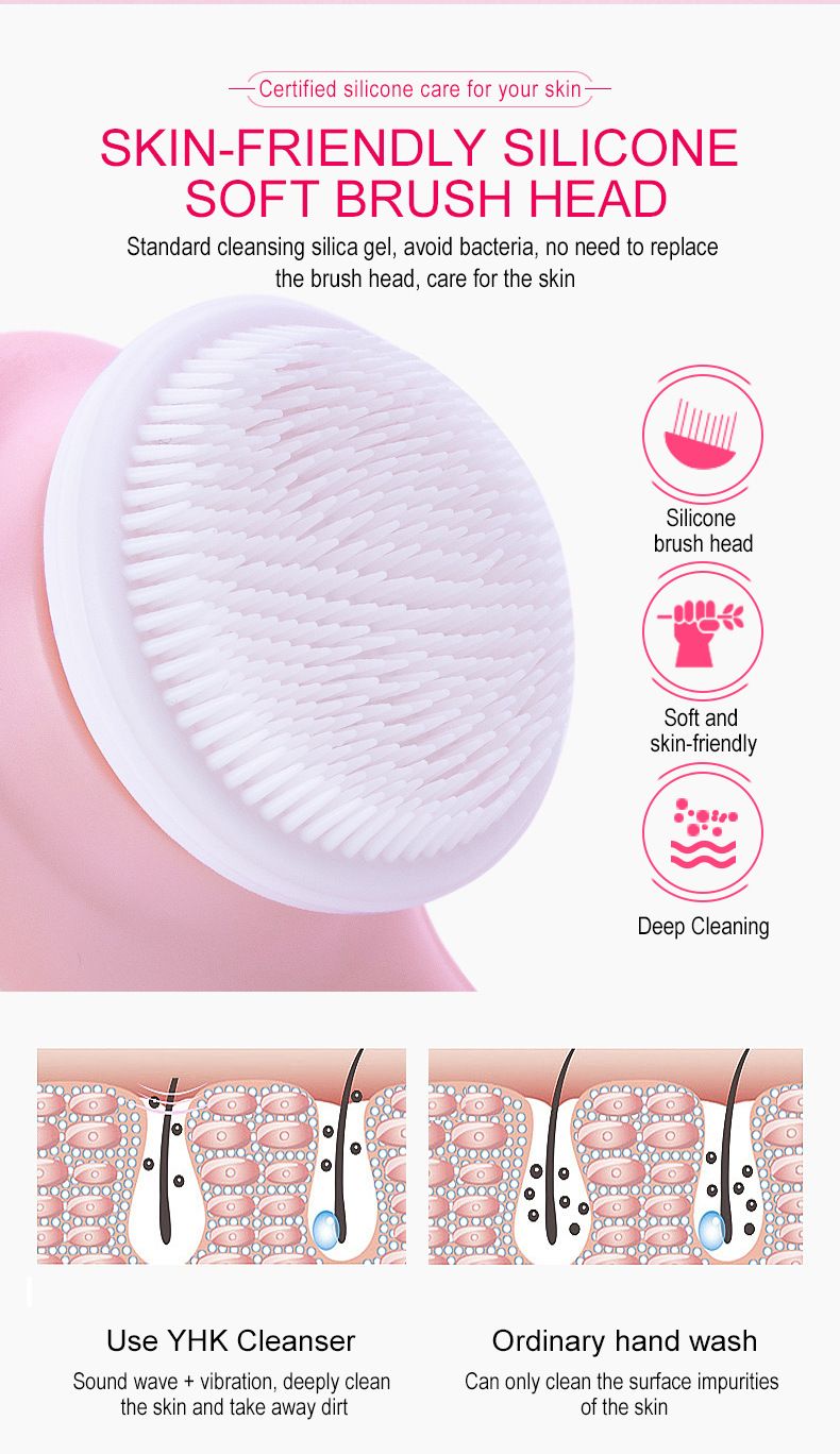3-in-1 Electric Facial Cleanser Rotating Massage Face Brush Blackhead Pore Cleaner Deep Cleansing_voghion.com