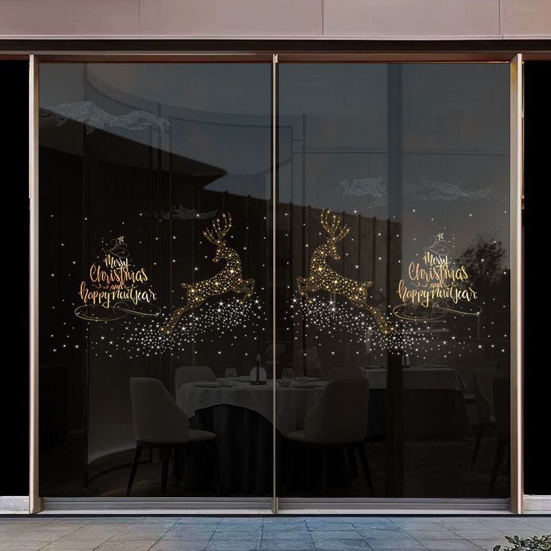 SDUV302 Shopping Mall Window Glass Scene Decoration Stickers_voghion.com