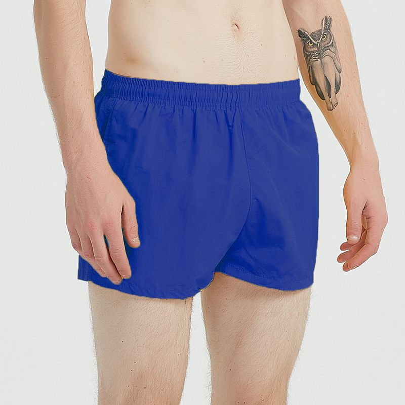 Men's Beach Pants Solid Color Quick-Drying Breathable Shorts Beach Swimming Trunks _voghion.com