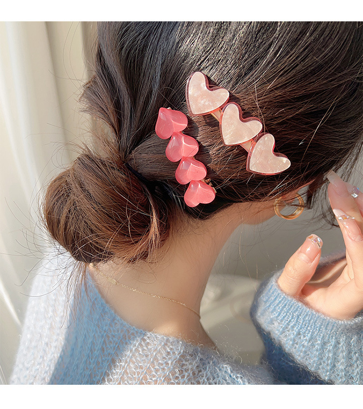 Cute and sweet hair clip side clip new side bangs clip net red hair card girl heart duckbill clip bb clip headdress_voghion.com