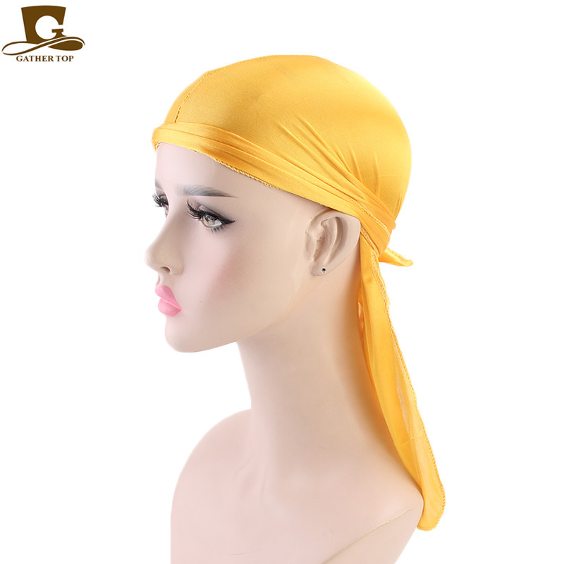 Unisex Men's and women's bandana hats Pirate hats silky durag TJM-05C_voghion.com