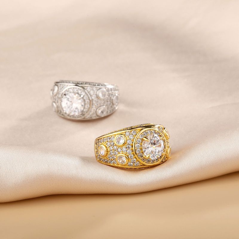 Set di anelli con zirconi cubici per uomo e donna - Anelli eleganti e raffinati in oro e argento per ogni occasione - Taglie 7-11 Gioielli per le mani_voghion.com