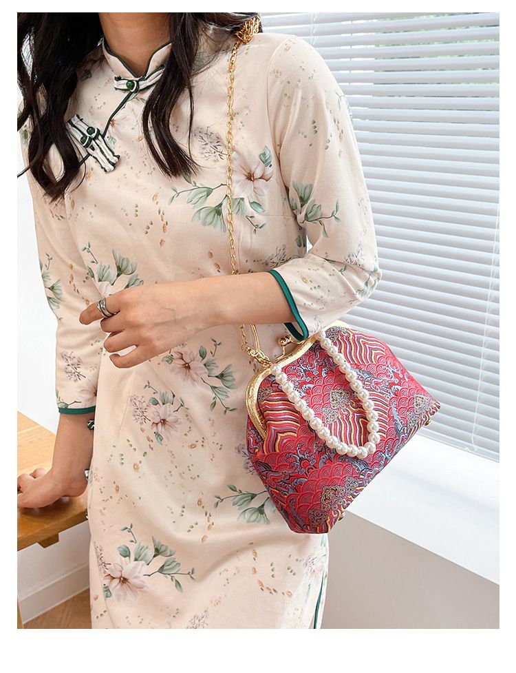 Große Kapazität Spitze Clip Damen Schulter Cheongsam High-End-Geschenk antike Tasche Perle Handtasche_voghion.com