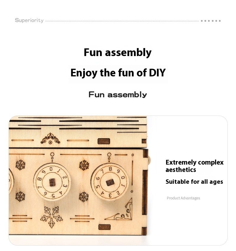 Nouveau jouet d'assemblage de puzzle en bois 3D DIY boîte de rangement de mot de passe créative_voghion.com