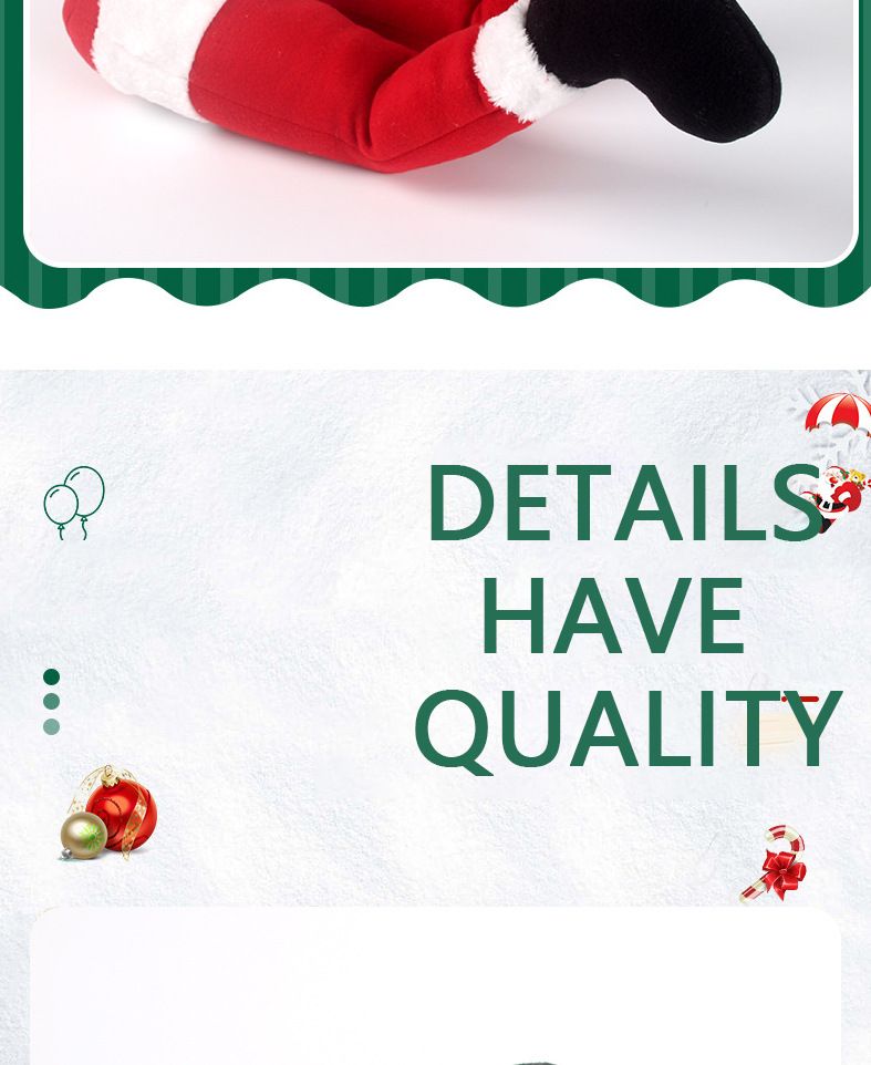 Funny Grinch Leg Christmas Tree Decoration - Red Santa Elf Legs For Festive Holiday Decor, Xmas Party & Home Ornament_voghion.com