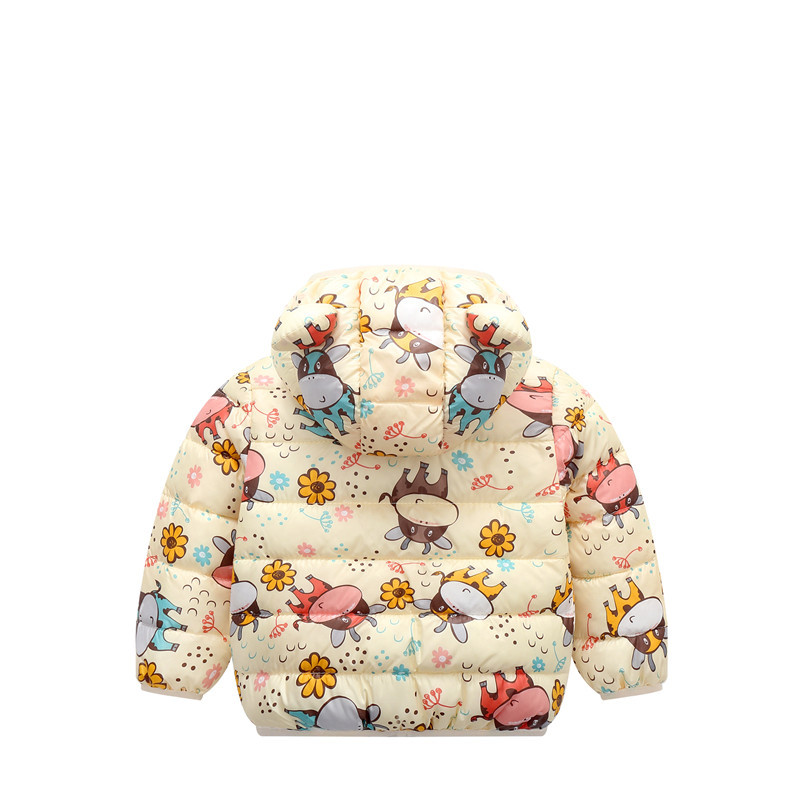 Jaqueta infantil acolchoada de algodão para crianças, primavera e inverno, desenho animado, jaqueta curta acolchoada de algodão infantil para meninos e meninas_voghion.com