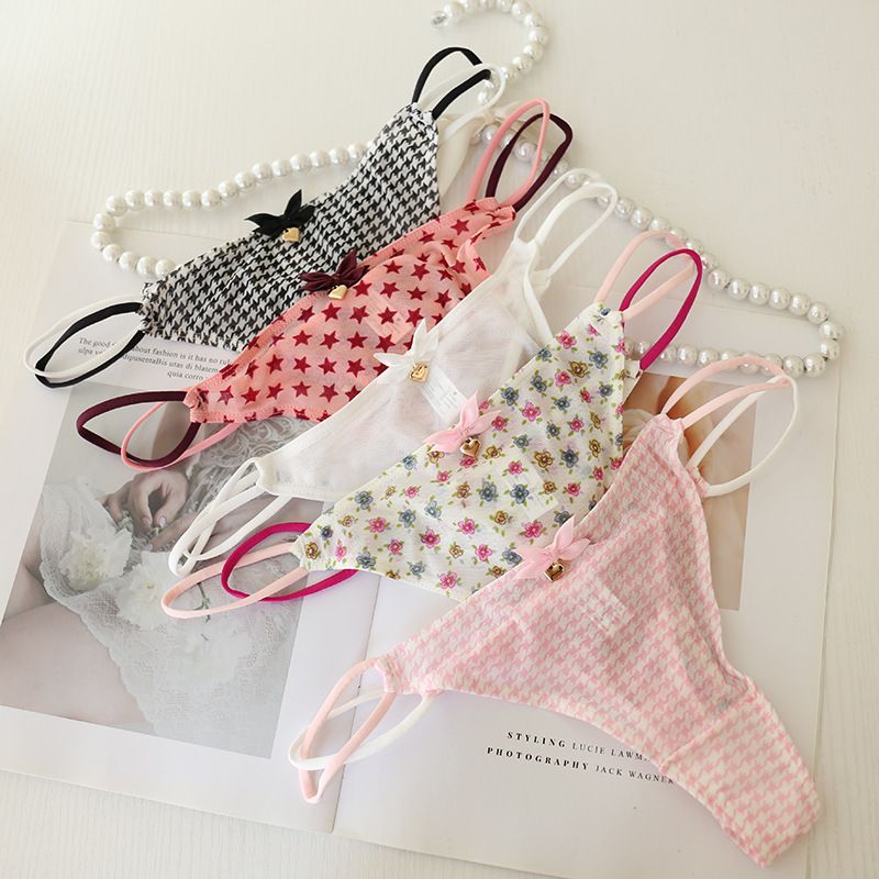 123 123 123 428 Perizoma a rete sexy trasparente fragola ciliegia intimo carino da donna vita bassa ragazza_voghion.com