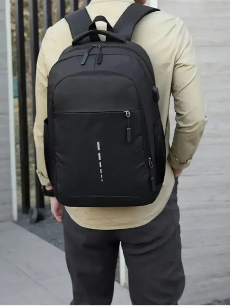 Zaino da uomo, grande capacità, semplice, alla moda, da viaggio, per studenti, borsa per computer 250514l_voghion.com