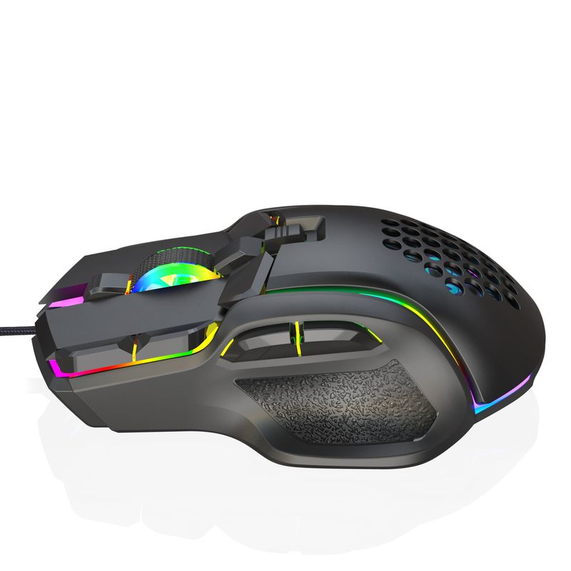10 key wired gaming, esports mouse, macro programming, 13 RGB light modes, 6 gears, 12800dpi_voghion.com