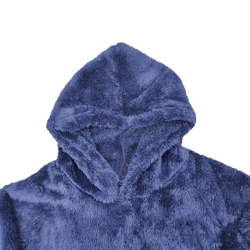 New Youth Hooded Double-Sided Fleece Winter Pullover Sweatshirt Men Top_voghion.com