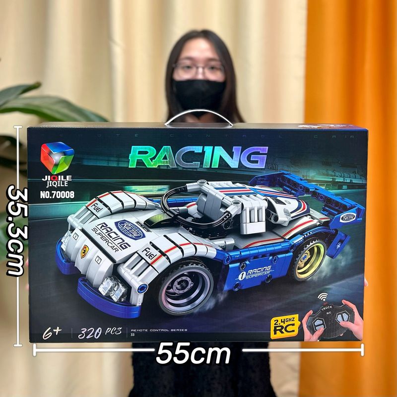 Children's Toy Small Particle Racing Car Warship Educational Building Blocks Mechanism Gift_voghion.com
