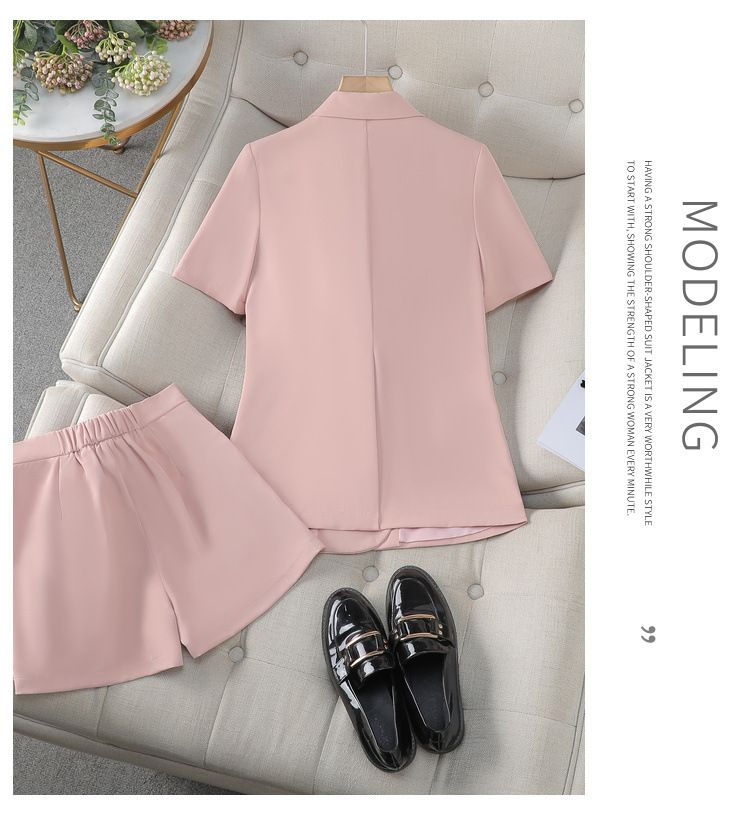 Women's Clothing summer new high end commuter professional suit suit, capable temperament interview suit, slim suit two piece suit_voghion.com