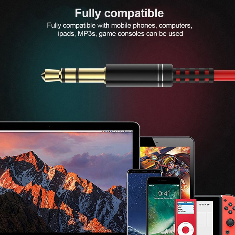 3-Meter Cable 3.5mm Plug Bass Wired Earphone Broadcast Live Monitoring Headset_voghion.com