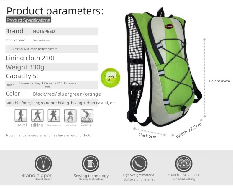 Zaino da trekking ultraleggero da 5 litri per arrampicata, alpinismo, ciclismo, corsa e trail, per uomo e donna_voghion.com