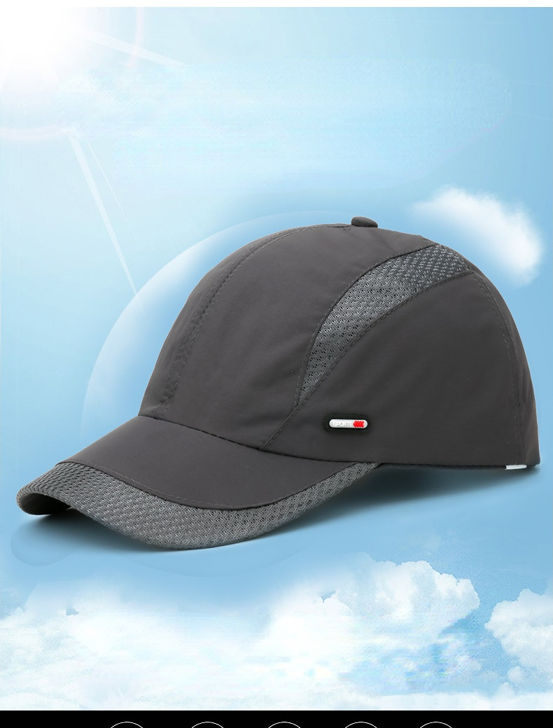 New Spring Summer Men Baseball Caps Male Breathable Mesh Snapback Hats Black Sport Dad Fishing Hats Cap For Men_voghion.com