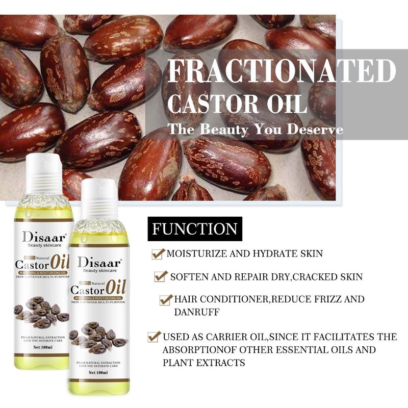Disaar Castor Bean Massage Essential and Moisturizing Body Oil_voghion.com
