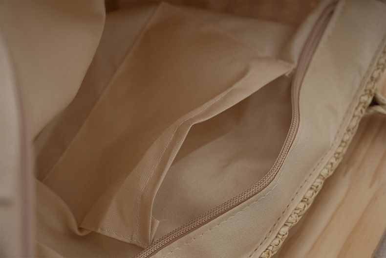 Borse da donna Nuova borsa intrecciata tinta unita in corda di carta con nappa pendente Borsa a tracolla in paglia con una spalla Borsa da spiaggia versatile da donna_voghion.com