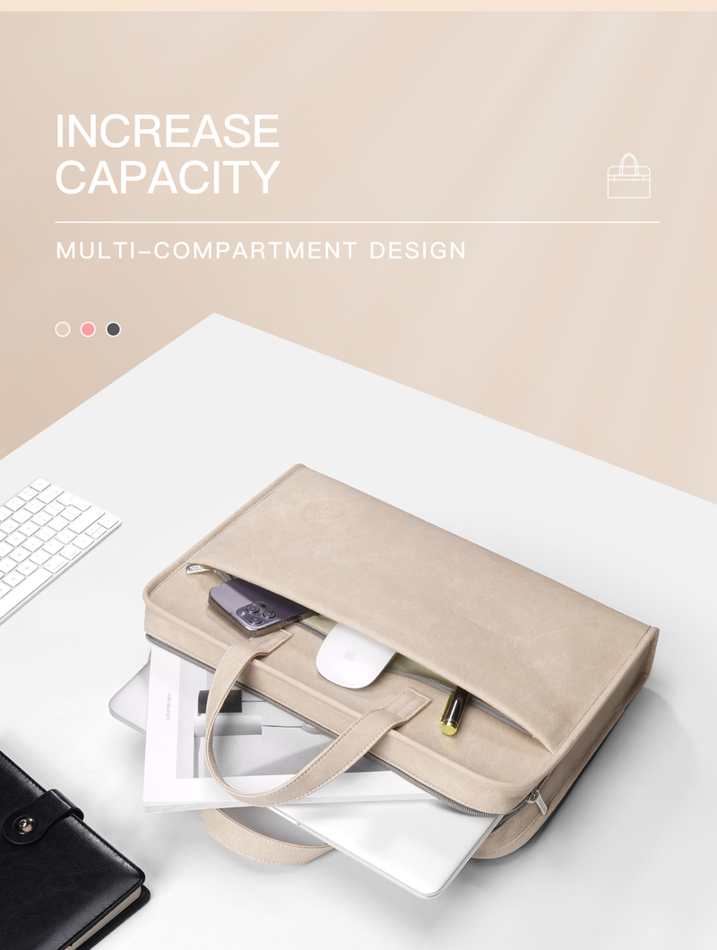 Laptoptasche 13,3 14 15,6 Zoll Hülle für M1 Buch Air Pro 13 14 15 Computer Schulter Huawei HP Handtasche Aktentasche_voghion.com