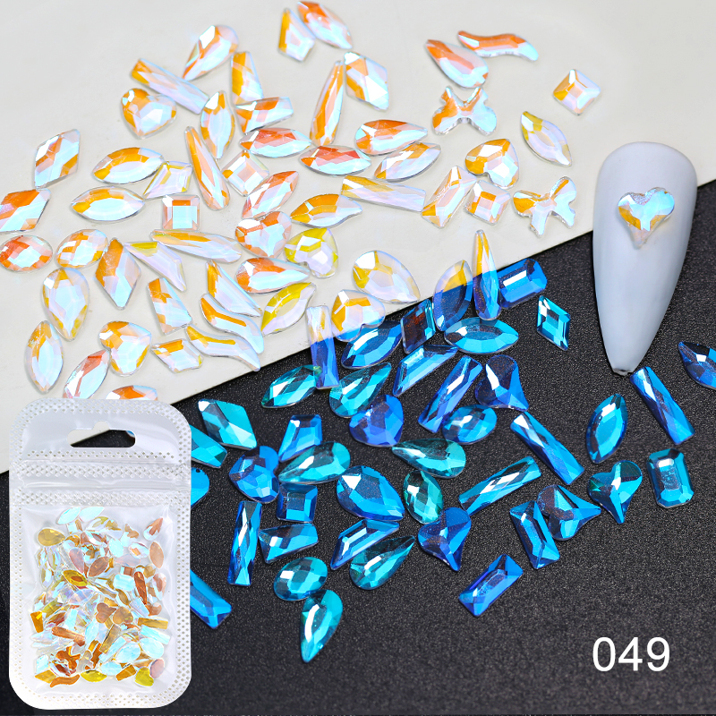 Arte Clavo Nuovo stile mix Moka Color 100 pezzi di strass per nail art con retro piatto da applicare su accessori decorativi per manicure Pietre_voghion.com