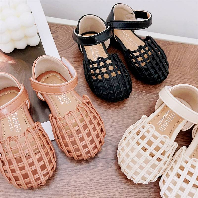 Mother&Kids Sandali per bambine Scarpe con suola morbida intrecciata per bambini Scarpe alla moda per bambine Scarpe da principessa per bambini grandi_voghion.com