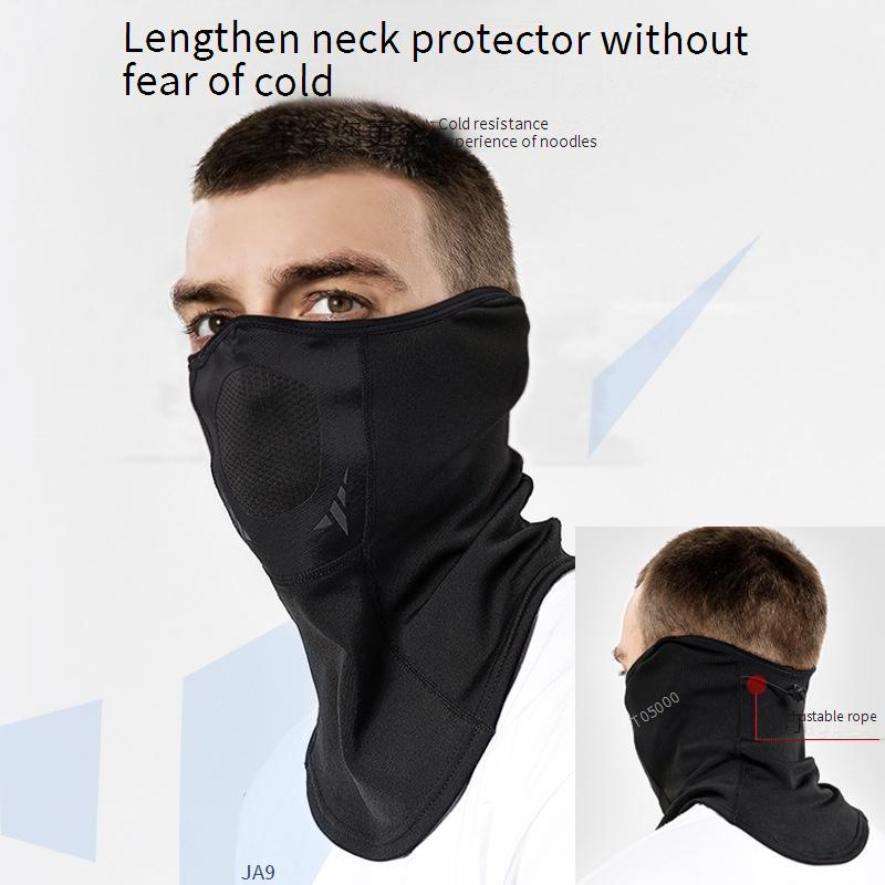 Unisex Sport-Fahrradmaske Warme Gesichtsmaske Hals- und Ohren-Skimaske Kaltes Lätzchen für den Außenbereich_voghion.com