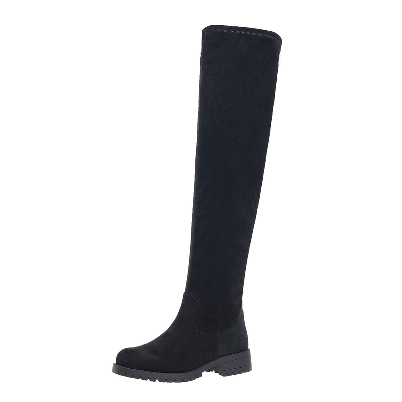 Women's Shoes autumn and winter new large size over the knee boots women's long leather boots_voghion.com