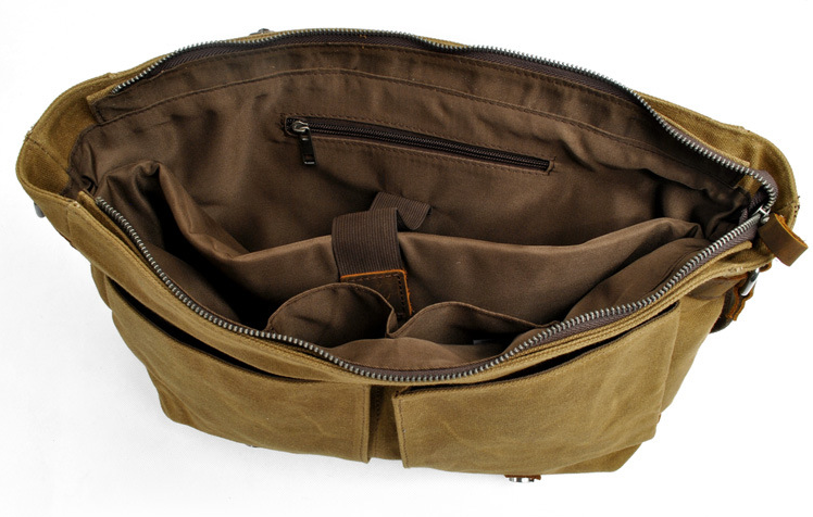 Heren Schoudertas Casual Canvas Heren Crossbody Tas Retro Canvas Tas Computertas_voghion.com