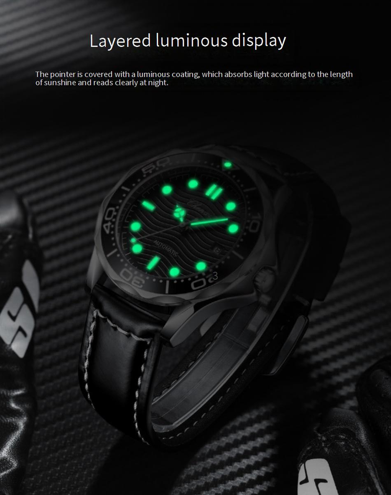 Men's Watches For Men, Fully Automatic Calendar, Luminous, Waterproof, Genuine Leather Strap, Fashionable, High End Business Men's Mechanical Watch_voghion.com