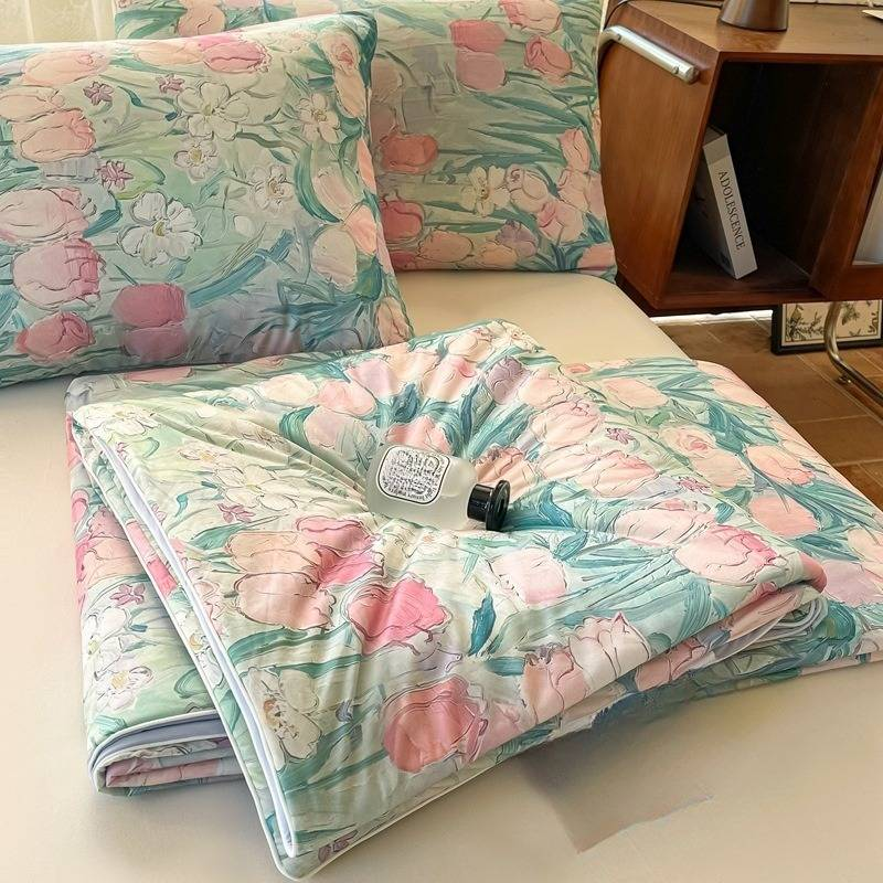 Cool Silky Summer Quilt Air Conditioning Quilt Summer Cool Quilt Machine Washable_voghion.com